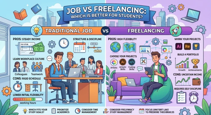 Job vs Freelancing: Which Is Better for Students?
